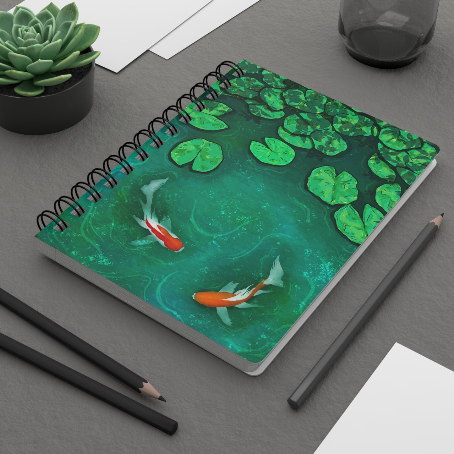 Tranquil Koi Spiral Notebook