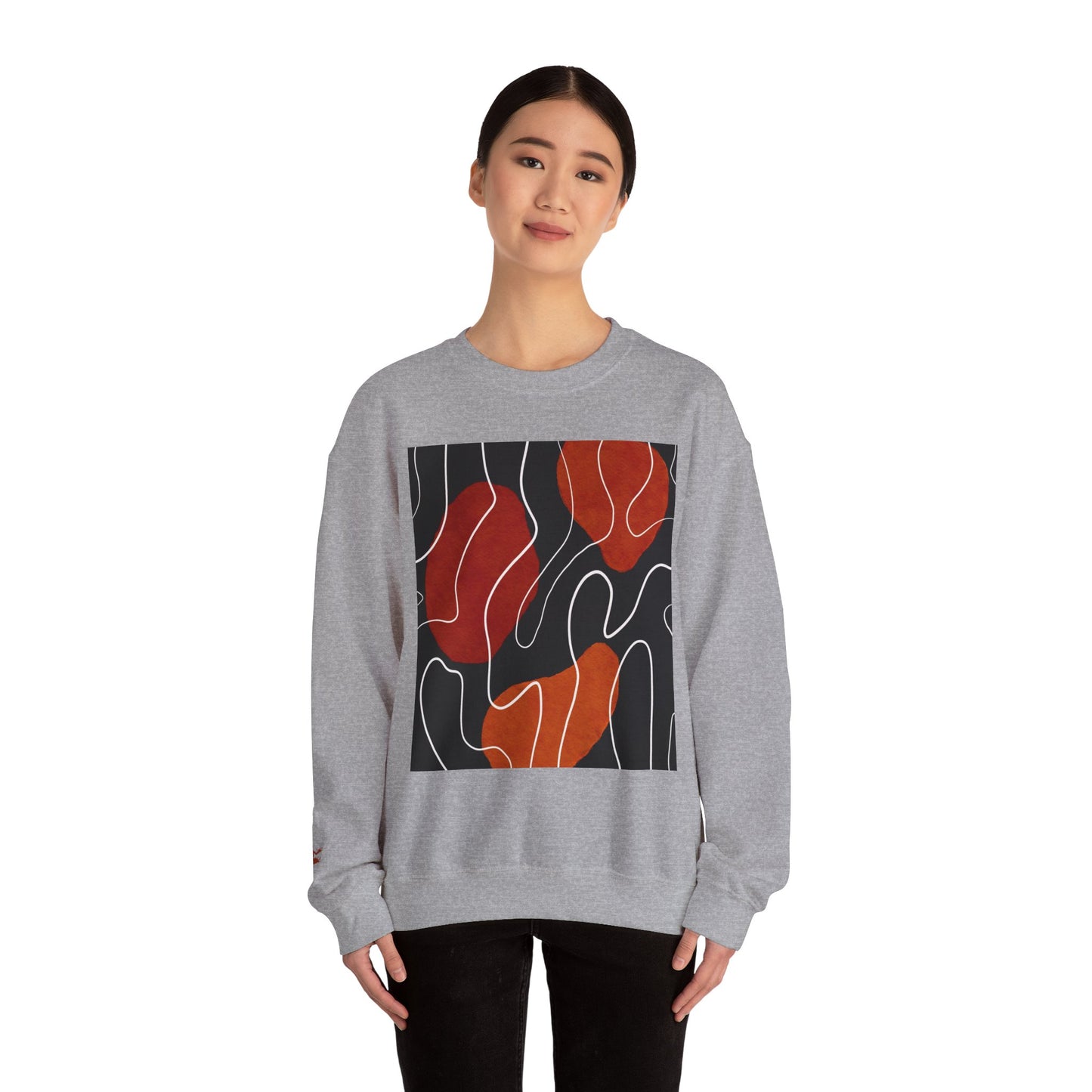 Abstract Modern Crewneck Sweatshirt, Cozy Casual Wear, Gift for Art Lovers, Stylish Layering, Perfect for Fall/Winter, Unique Graphic [...]