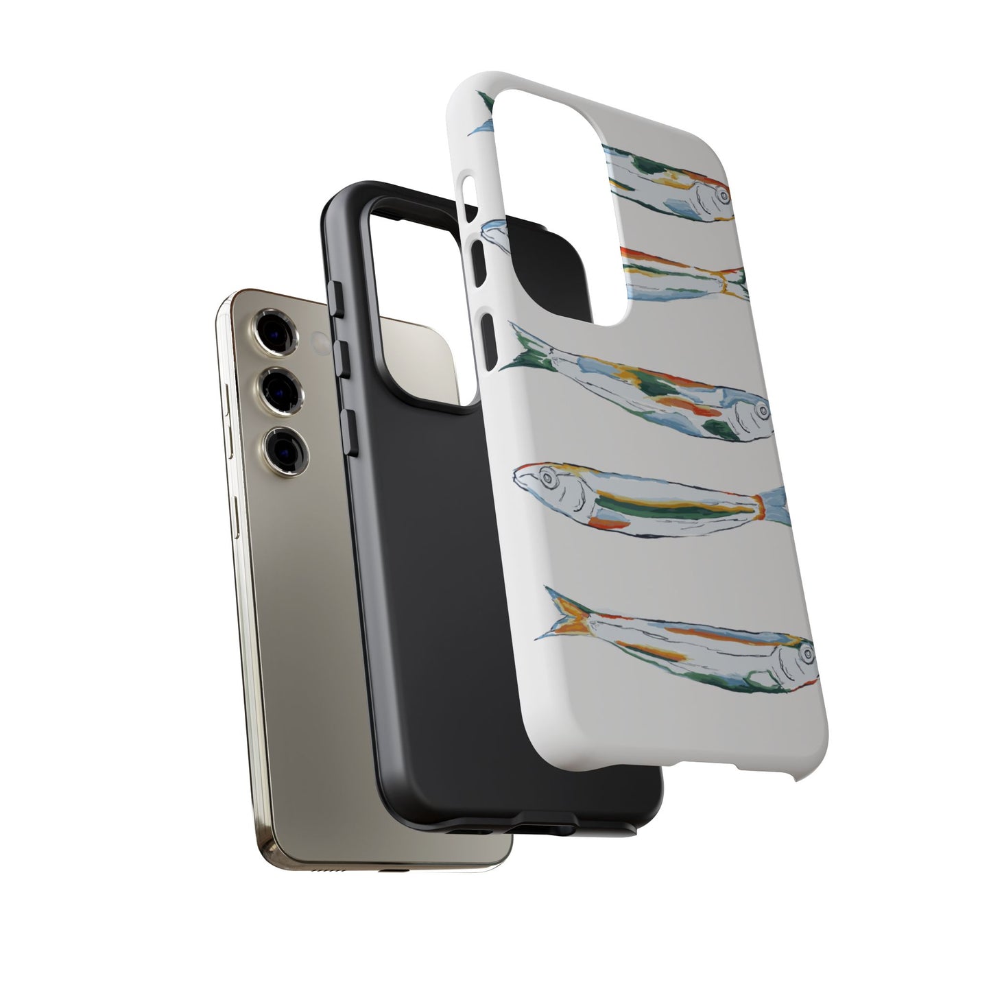 Tough Cases – Artistic Fish Design Phone Case, Unique Gift for Aquatic Lovers, Perfect for Birthdays, Holidays, and Everyday Use, Quirky Cases, Fun Phone Cases