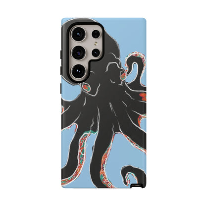 Octopus Tough Phone Case, Sea Creature Design, Ocean Lover Gift, Unique Phone Cover, Underwater Artwork