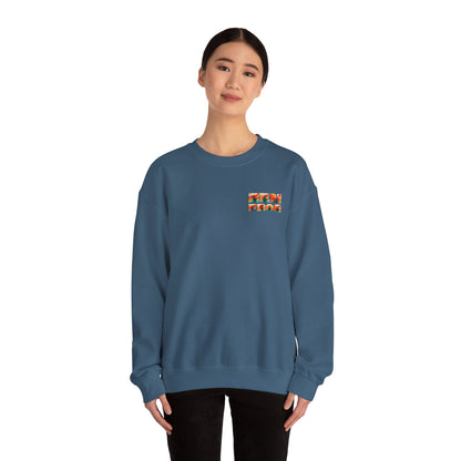 Funky Fish Crewneck Sweatshirt - Zen Frog Cozy & Calm Vibes for All, Perfect Gift for Nature Lovers, Relaxation, and Casual Wear