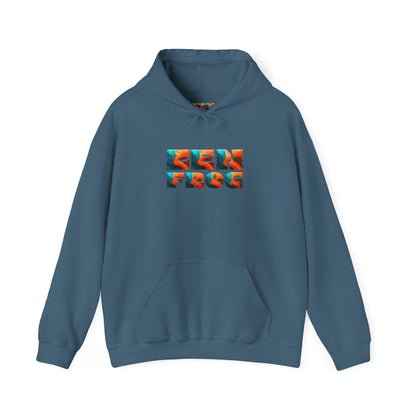 Zen Frog & Moon Unisex Hoodie, Cozy Sweatshirt for Relaxation, Gifts for Nature Lovers, Festival Wear, Everyday Comfort