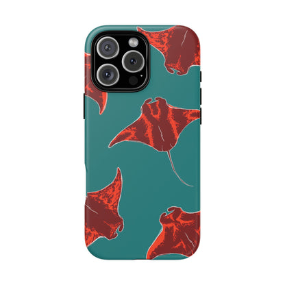 Manta Ray Phone Case, Tropical Phone Cover, Ocean Vibe Accessories, Summer Gift Idea, Marine Animal Merchandise