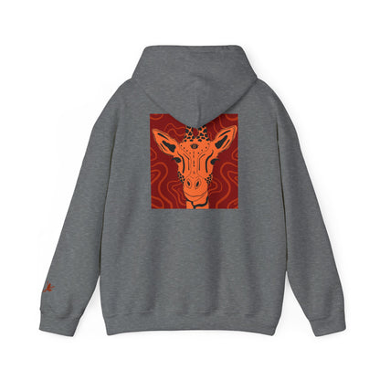 Artistic Giraffe Hoodie - Cozy Unisex Sweatshirt for Animal Lovers, Unique Gift for Birthdays, Holidays, & Casual Wear