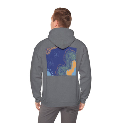 Unisex Heavy Blend™ Hooded Sweatshirt - Cozy Everyday Comfort, Perfect Gift for Nature Lovers and Art Enthusiasts