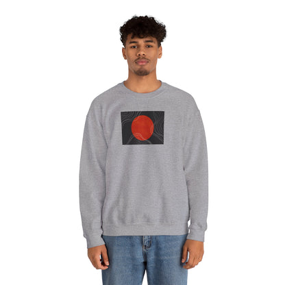 Minimalist Sunset Crewneck Sweatshirt, Cozy Unisex Sweater for Everyday Wear, Gift for Fall, Layering Essential