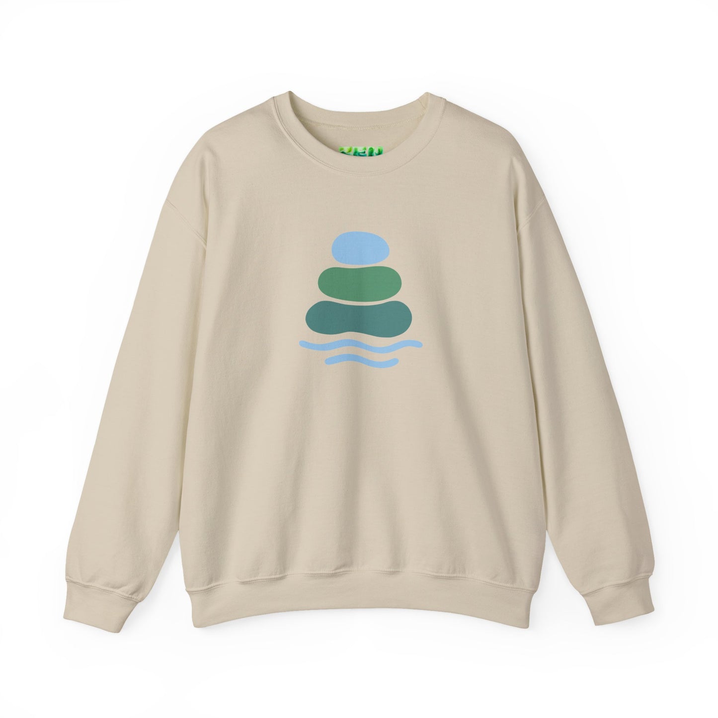 Serene Balance Crewneck Sweatshirt, Cozy Layering Piece, Casual Everyday Wear, Ideal for Relaxation, Gift for Mindfulness Enthusiasts