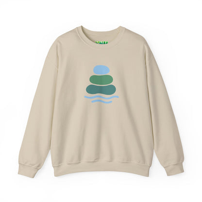 Serene Balance Crewneck Sweatshirt, Cozy Layering Piece, Casual Everyday Wear, Ideal for Relaxation, Gift for Mindfulness Enthusiasts