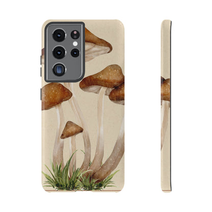 Mushroom Phone Case - Nature Lover, Eco-Friendly Gift, Cute Cell Phone Cover, Aesthetic Tech Accessory, Unique Fall Decor, Artsy Phone Cases, Cute, Gift for Her, Nature-inspired Designs, Durable Cases