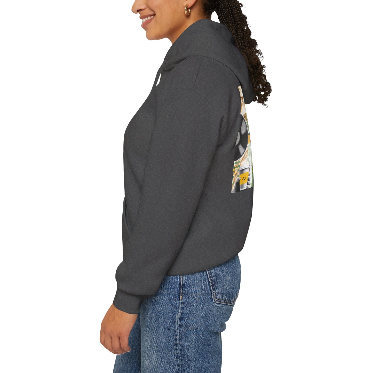 Lotus Flower Unisex Hoodie: Cozy Sweatshirt, Gift for Yoga Lovers, Meditation Apparel, Casual Streetwear, Nature-Inspired Wear, Artsy Collage, Cool Crewnecks