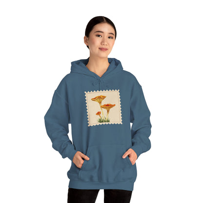 Botanical Print Hoodie, Cozy Sweatshirt, Nature Lover Gift, Comfortable Casual Wear, Fall Fashion, Unisex Hoodie, Comfy Mushroom Hoodie, Nature Vibes, Perfect for Fall
