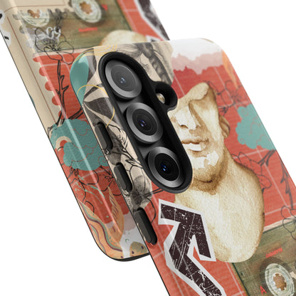 Artistic iPhone Case, Tough Cases with Vintage Design, Unique Phone Cover, Gift for Art Lovers, Protective Case for All Occasions, Vintage Collage Art