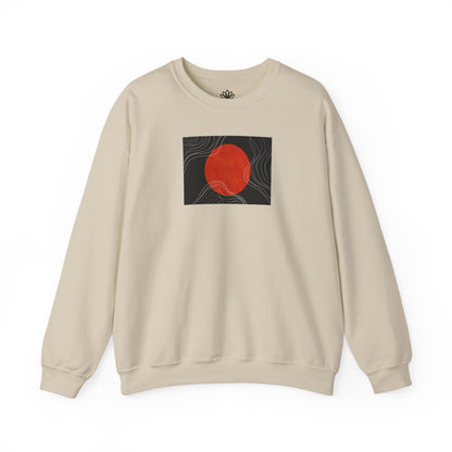 Minimalist Sunset Crewneck Sweatshirt, Cozy Unisex Sweater for Everyday Wear, Gift for Fall, Layering Essential
