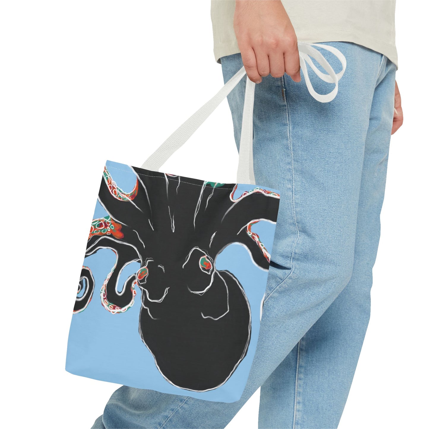 Octopus Tote Bag, Ocean Lover Gift, Reusable Shopping Bag, Beach Accessory, Eco-Friendly Bag, Grocery Tote