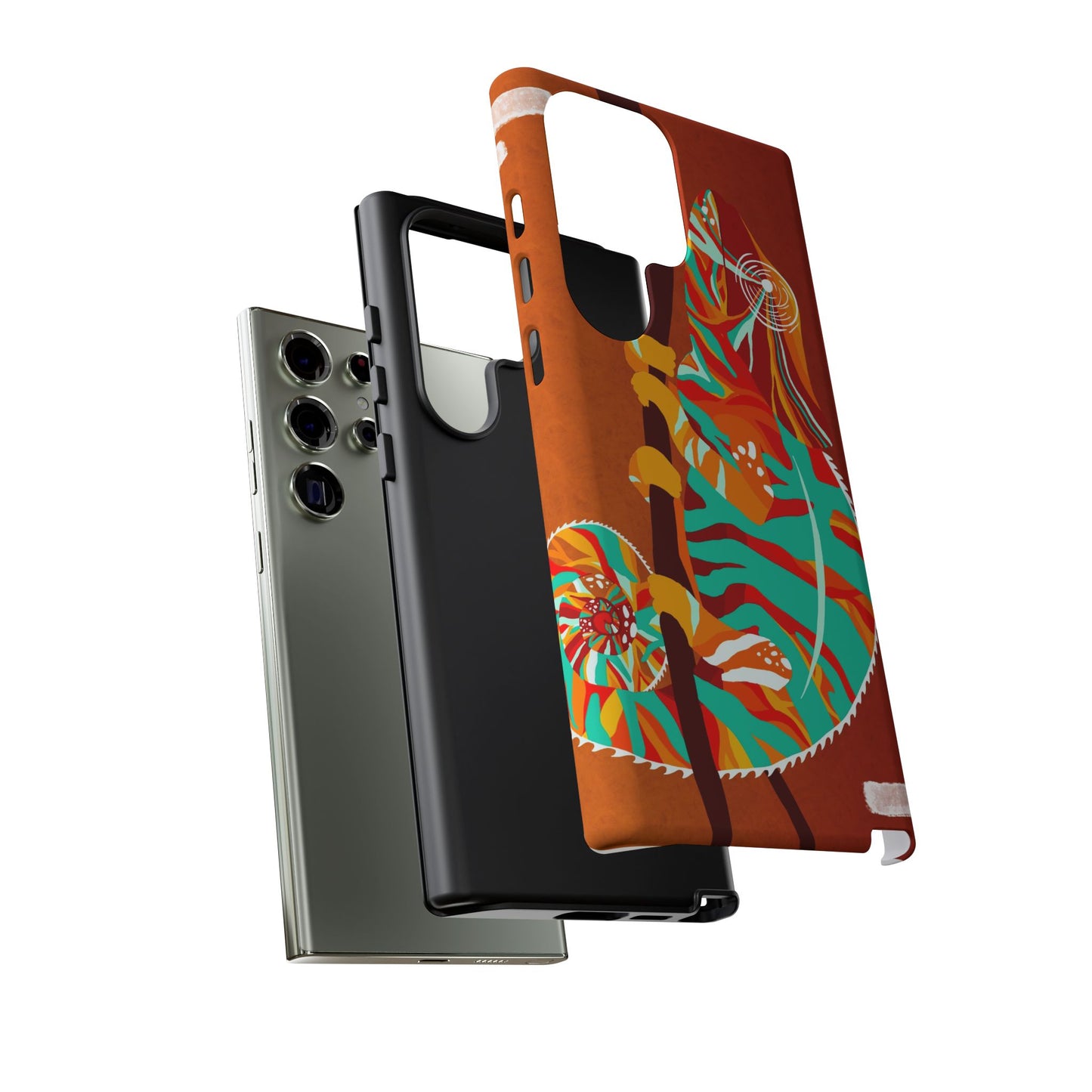 Chameleon Phone Case - Vibrant Artistic Design, Tough Cases for Animal Lovers, Unique Gift, Eco-Friendly Protection