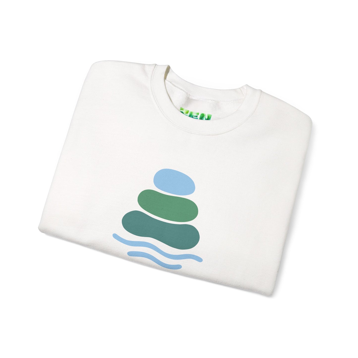 Serene Balance Crewneck Sweatshirt, Cozy Layering Piece, Casual Everyday Wear, Ideal for Relaxation, Gift for Mindfulness Enthusiasts