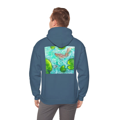 Nature-Inspired Unisex Hooded Sweatshirt, Comfortable Pullover, Casual Clothing, Eco-Friendly Gift, Chill Vibe Hoodie, Relaxing Outfit