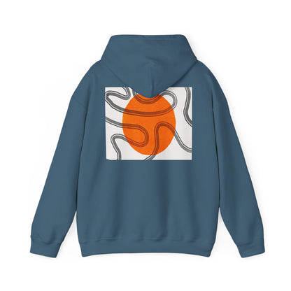 Lotus & Sun Graphic Hoodie - Cozy Unisex Sweatshirt, Trendy Casual Wear, Yoga Gift, Inspirational Apparel, Relaxed Style