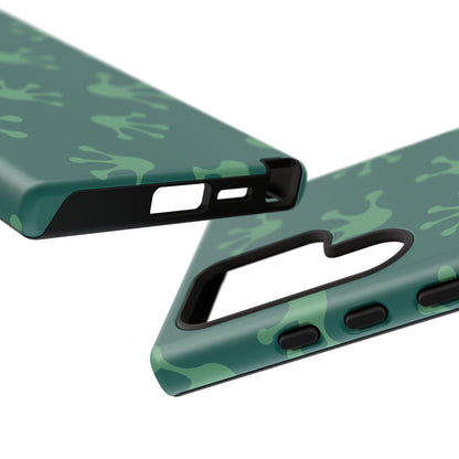 Frog Print Phone Case, Nature Lover Gift, Eco-Friendly Cover, Fun Green Design, Unique Frog Accessories