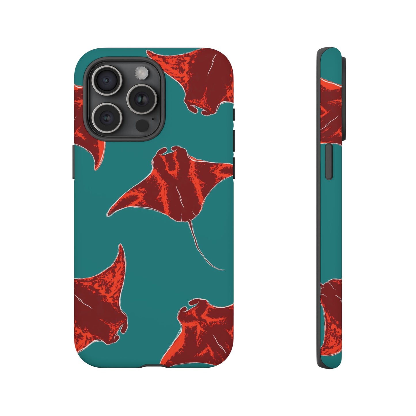 Manta Ray Phone Case, Tropical Phone Cover, Ocean Vibe Accessories, Summer Gift Idea, Marine Animal Merchandise