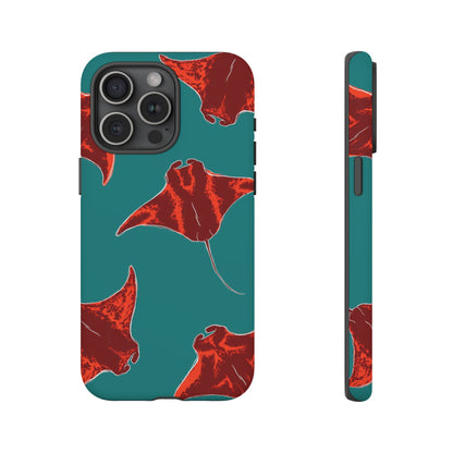 Manta Ray Phone Case, Tropical Phone Cover, Ocean Vibe Accessories, Summer Gift Idea, Marine Animal Merchandise
