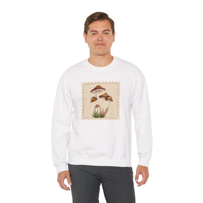 Mushroom Vibes Unisex Crewneck Sweatshirt - Cozy Fashion, Nature Lover Gift, Fall Outfit, Eco-Friendly Style, Perfect for Autumn, Artsy Sweatshirts, Premium, Nature-inspired Crewnecks