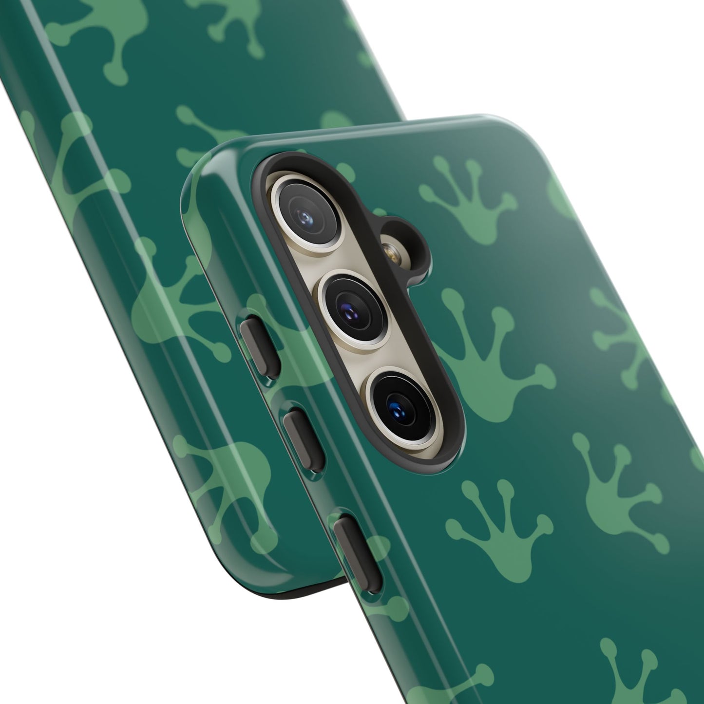 Frog Print Phone Case, Nature Lover Gift, Eco-Friendly Cover, Fun Green Design, Unique Frog Accessories
