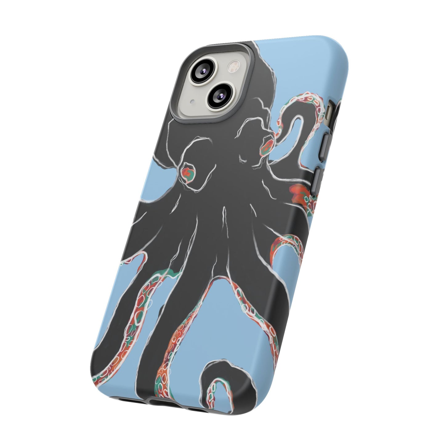 Octopus Tough Phone Case, Sea Creature Design, Ocean Lover Gift, Unique Phone Cover, Underwater Artwork