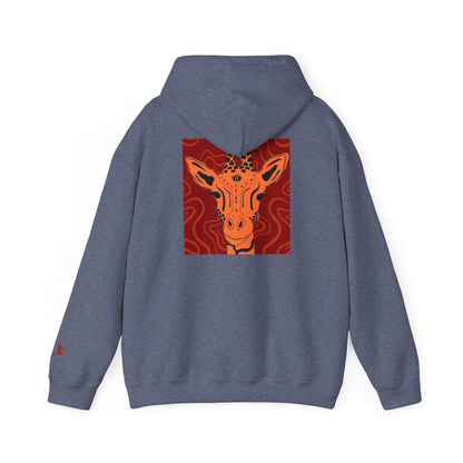 Artistic Giraffe Hoodie - Cozy Unisex Sweatshirt for Animal Lovers, Unique Gift for Birthdays, Holidays, & Casual Wear