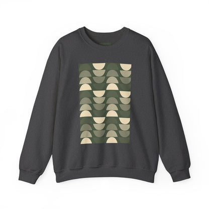Stylish Geometric Crewneck Sweatshirt for Relaxed Vibes, Cozy Layer, Unisex Fashion Piece, Perfect Gift for Art Lovers, Casual Wear