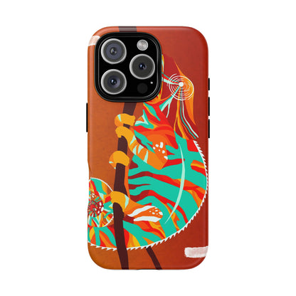 Chameleon Phone Case - Vibrant Artistic Design, Tough Cases for Animal Lovers, Unique Gift, Eco-Friendly Protection