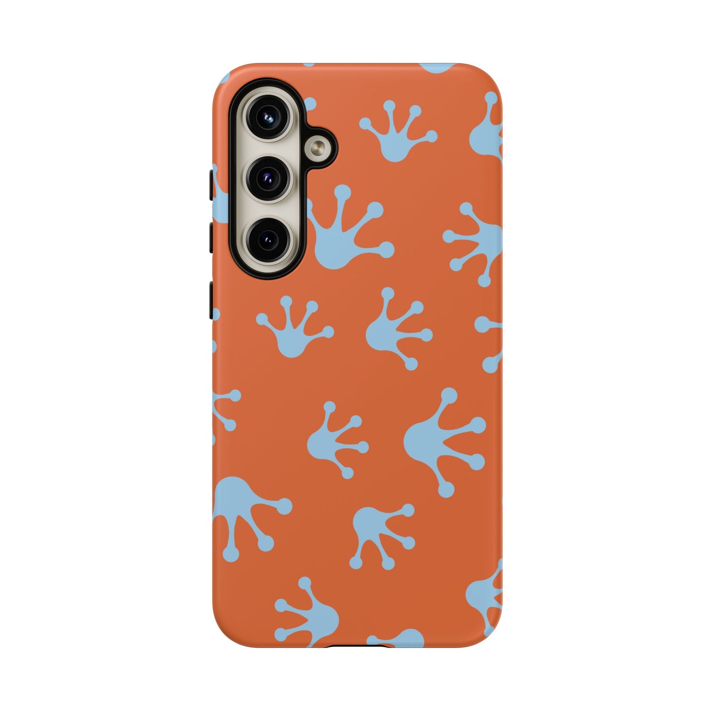 Frog Print Phone Case - Tough Cases, Orange Frog Design, Unique Gift, Fun Accessories, Vibrant Phone Cases, Cool Cases