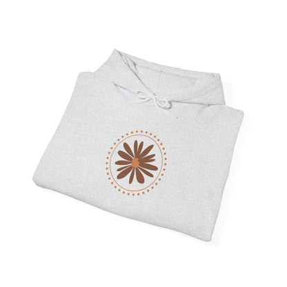 Chic Flower Design Unisex Hoodie, Cozy Sweatshirt, Trendy Gift for Her, Fall Fashion, Casual Comfort Wear