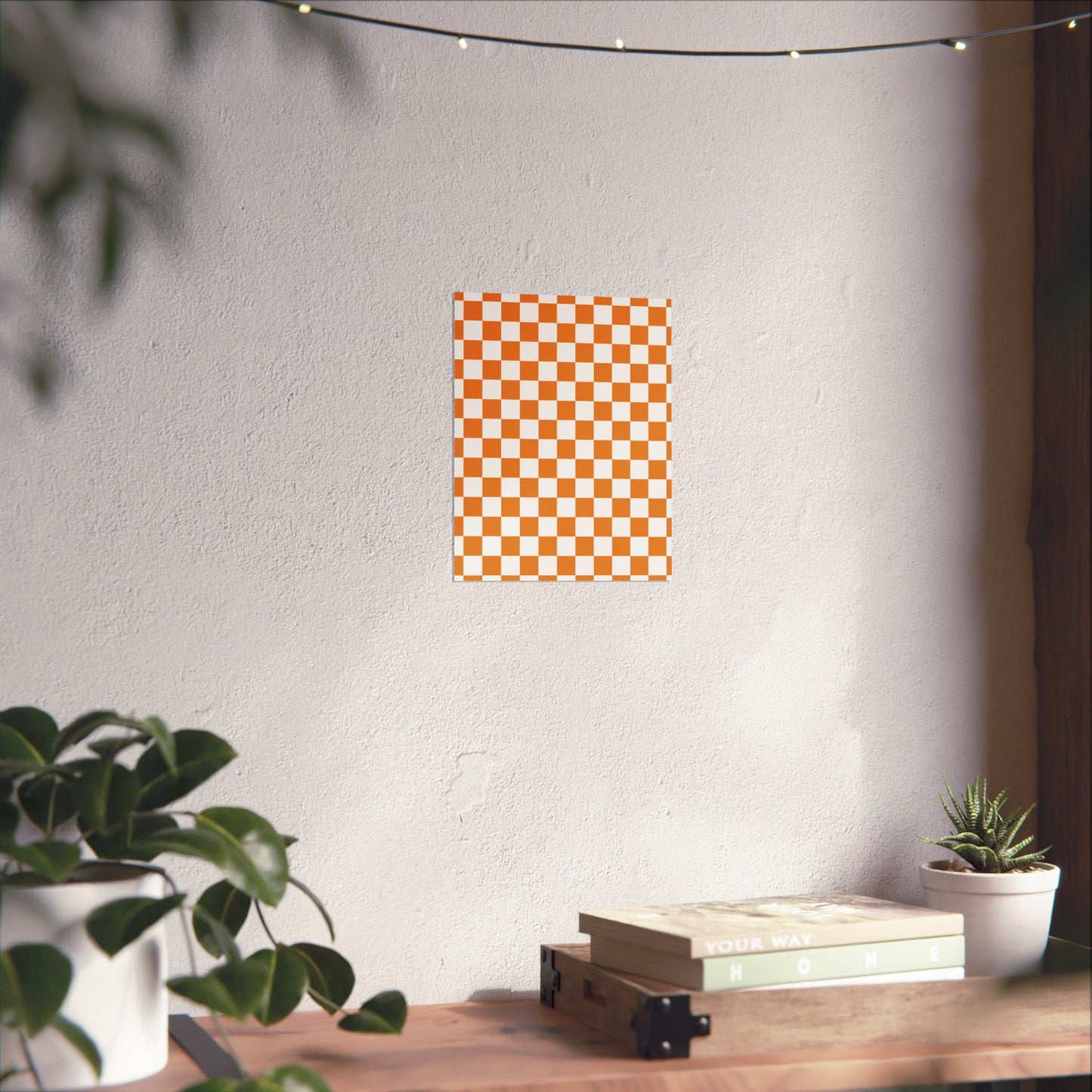Matte Vertical Checkered Posters, Home Decor, Wall Art, Room Decor, Gift for Her, Modern Aesthetic, Art Print