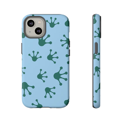 Frog Pattern Phone Case, Tough Cases for Nature Lovers, Unique Gift for Kids, Eco-Friendly Accessories, Stylish Cell Phone Cover, Cute Frog Print Pattern, Artsy Phone Cases