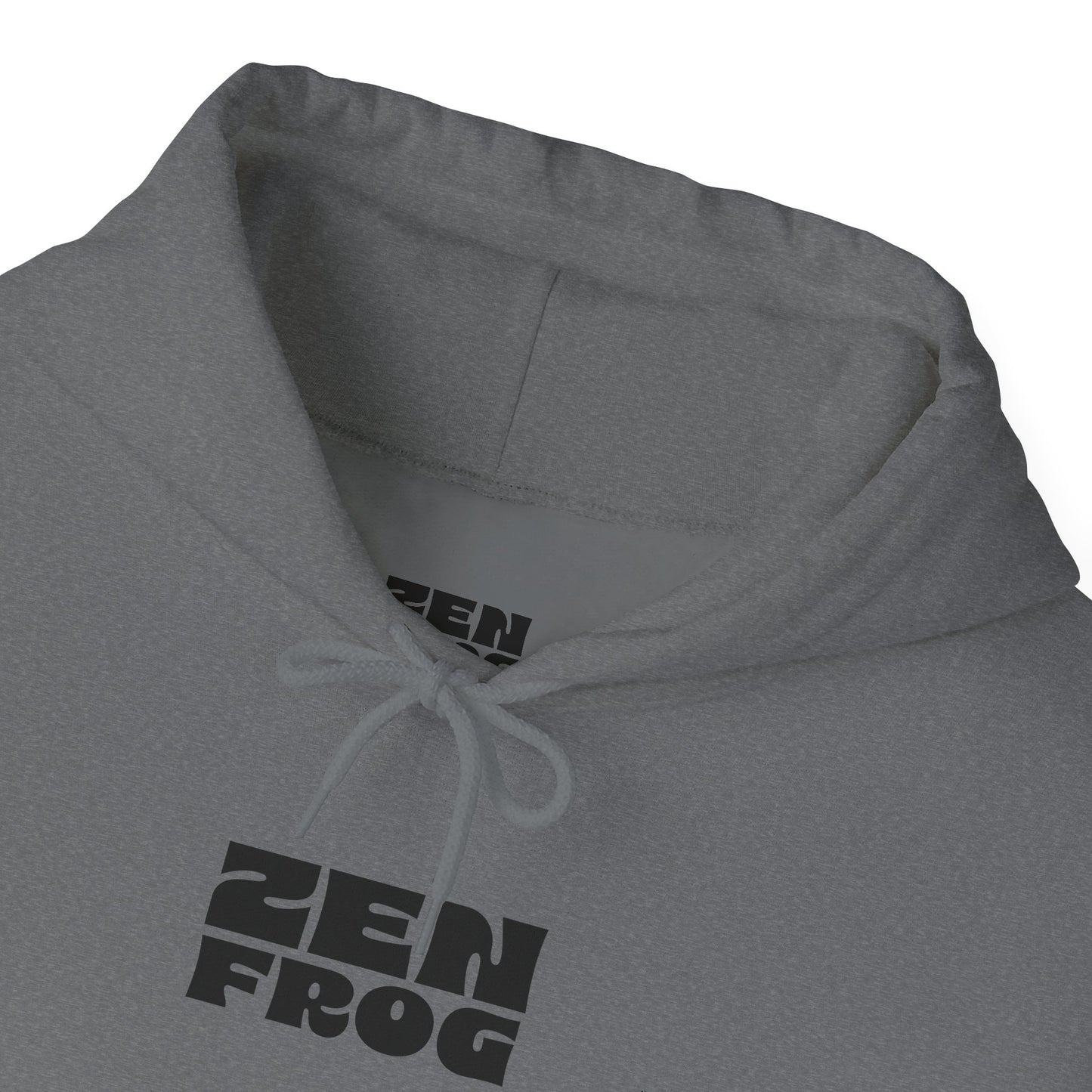 Zen Frog Octopus Unisex Heavy Blend Hooded Sweatshirt, Cozy Graphic Hoodie, Gift for Ocean Lovers, Unique Casual Wear, Relaxed Style