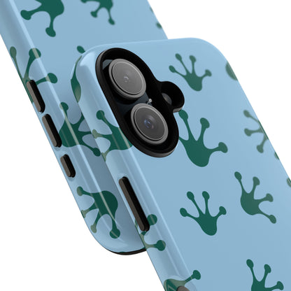 Frog Pattern Phone Case, Tough Cases for Nature Lovers, Unique Gift for Kids, Eco-Friendly Accessories, Stylish Cell Phone Cover, Cute Frog Print Pattern, Artsy Phone Cases