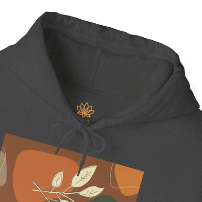 Botanical Design Unisex Hoodie, Cozy Sweatshirt for Nature Lovers, Gift for Friends, Autumn Fashion, Comfortable Casual Wear