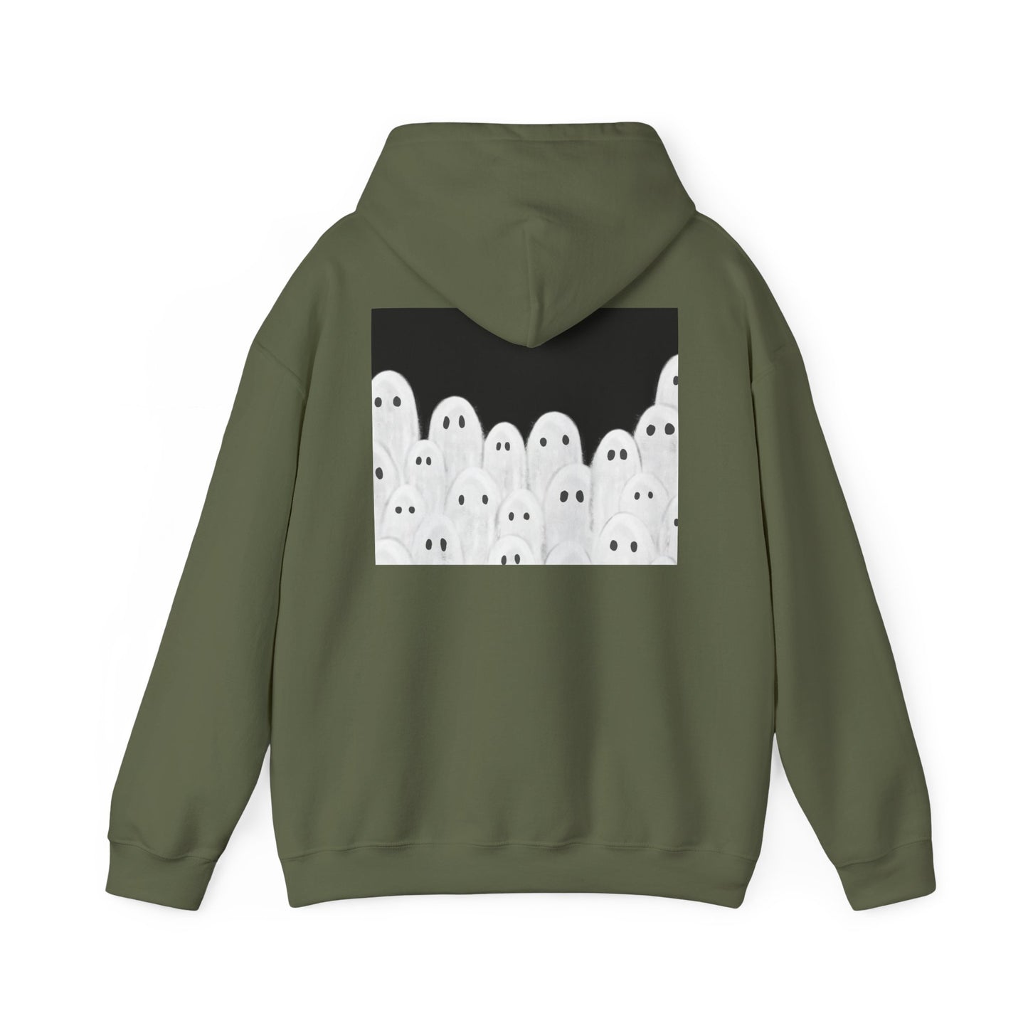 Painted Ghosts Pullover | Halloween Ghost Hoodie, Unisex Boo Sweatshirt, Spooky Gift for Fall, Cozy Halloween Apparel, Ghost Lover Hoodie, Perfect for Spooky Season