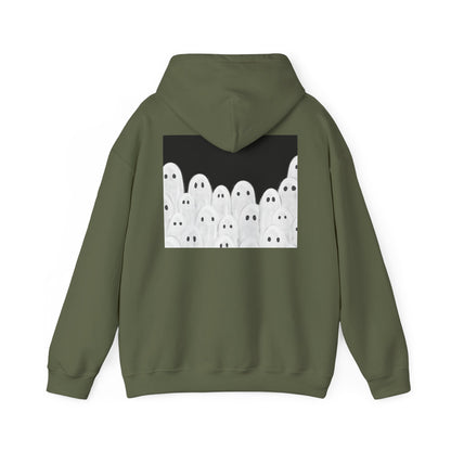 Painted Ghosts Pullover | Halloween Ghost Hoodie, Unisex Boo Sweatshirt, Spooky Gift for Fall, Cozy Halloween Apparel, Ghost Lover Hoodie, Perfect for Spooky Season