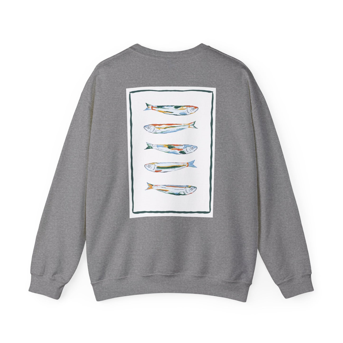 Funky Fish Crewneck Sweatshirt - Zen Frog Cozy & Calm Vibes for All, Perfect Gift for Nature Lovers, Relaxation, and Casual Wear