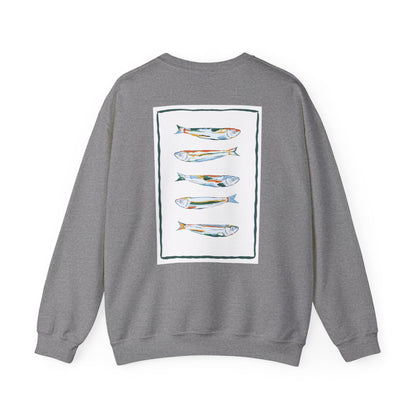 Funky Fish Crewneck Sweatshirt - Zen Frog Cozy & Calm Vibes for All, Perfect Gift for Nature Lovers, Relaxation, and Casual Wear