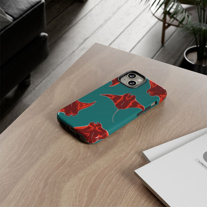 Manta Ray Phone Case, Tropical Phone Cover, Ocean Vibe Accessories, Summer Gift Idea, Marine Animal Merchandise