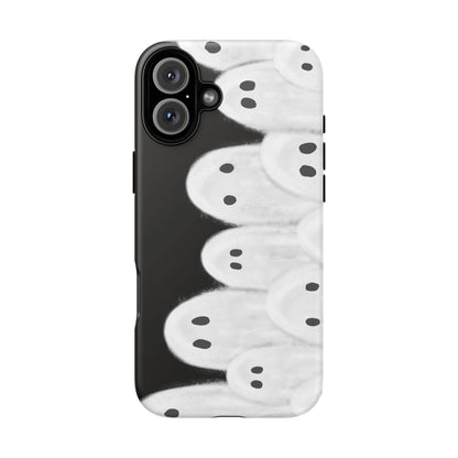 Painted Ghosts Phone Case | Ghostly Tough Phone Case for Spooky Style, Halloween Gift, Phone Cover, Ghost Theme, Unique Accessory, Spooky Season, Viral Painted Ghosts Inspired Design