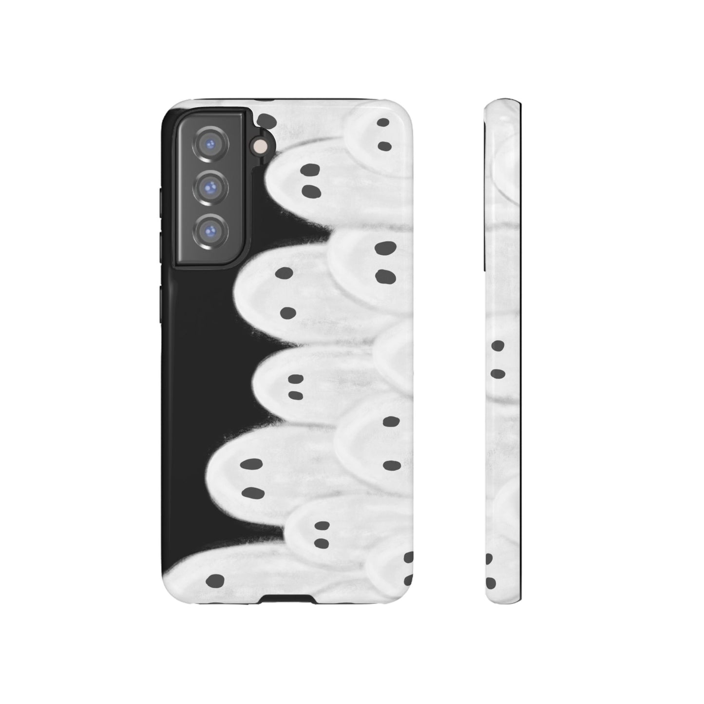 Painted Ghosts Phone Case | Ghostly Tough Phone Case for Spooky Style, Halloween Gift, Phone Cover, Ghost Theme, Unique Accessory, Spooky Season, Viral Painted Ghosts Inspired Design