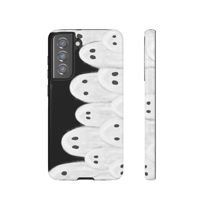 Painted Ghosts Phone Case | Ghostly Tough Phone Case for Spooky Style, Halloween Gift, Phone Cover, Ghost Theme, Unique Accessory, Spooky Season, Viral Painted Ghosts Inspired Design
