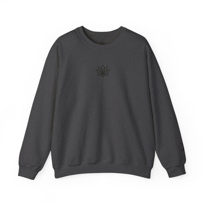 Lotus Flower Unisex Crewneck Sweatshirt, Cozy Sweatshirt, Flower Sweatshirt, Gift for Her, Casual Wear, Spring Fashion