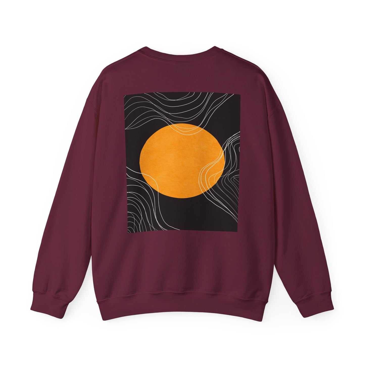 Sunset Wave Unisex Heavy Blend™ Crewneck Sweatshirt | Cozy, Relaxed, Casual Wear, Gift for Her, Gift for Him, Yoga, Meditation