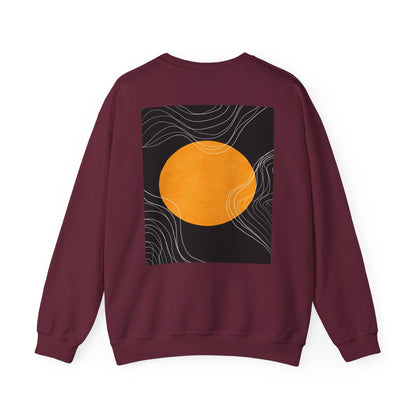 Sunset Wave Unisex Heavy Blend™ Crewneck Sweatshirt | Cozy, Relaxed, Casual Wear, Gift for Her, Gift for Him, Yoga, Meditation
