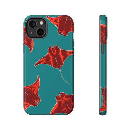 Manta Ray Phone Case, Tropical Phone Cover, Ocean Vibe Accessories, Summer Gift Idea, Marine Animal Merchandise